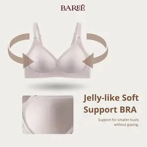 BAREÈ COZY 8898 BH Seamless Wanita Wireless Tanpa Jahitan Bra Katun Lembut Anti Nyemplak Premium Anti Bakterial Full Coverage