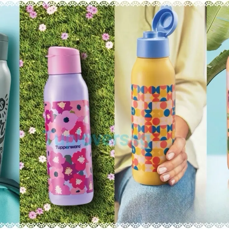 LIMITED RELEASE! Tupperware Round Eco Bottle 750ml Water Bottles