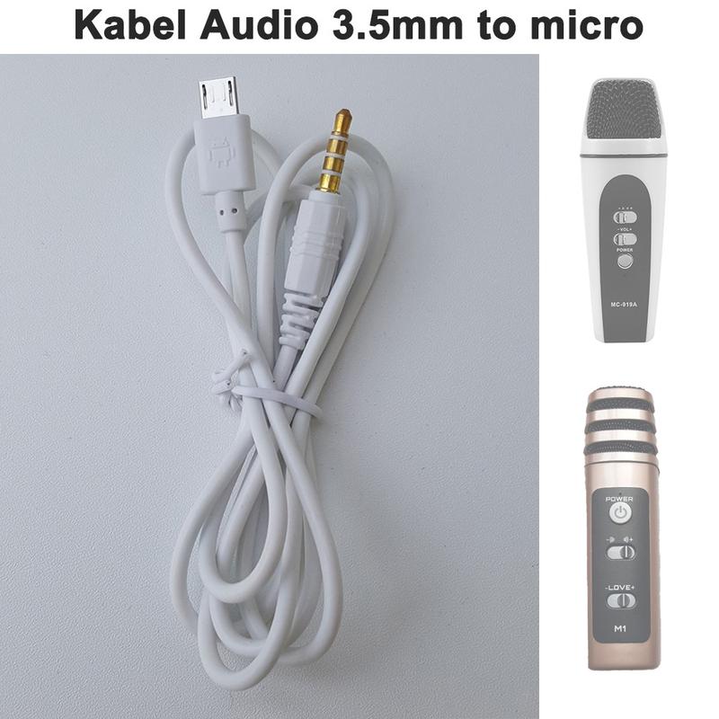 Kabel Audio 3.5mm to micro Android HP ke mic microphone Transmisi ...