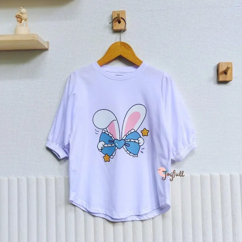 BLOUSE ANAK PEREMPUAN, BAJU ANAK PEREMPUAN, KAOS ANAK CEWEK BAHAN KATUN, LENGAN BALON, BAJU ANAK 3-12 TAHUN 2