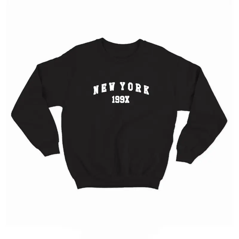 SWEATERPOLOS BASIC SABLON NEW YORK 199X SIZE M-XXL (PRIA & WANITA) 3