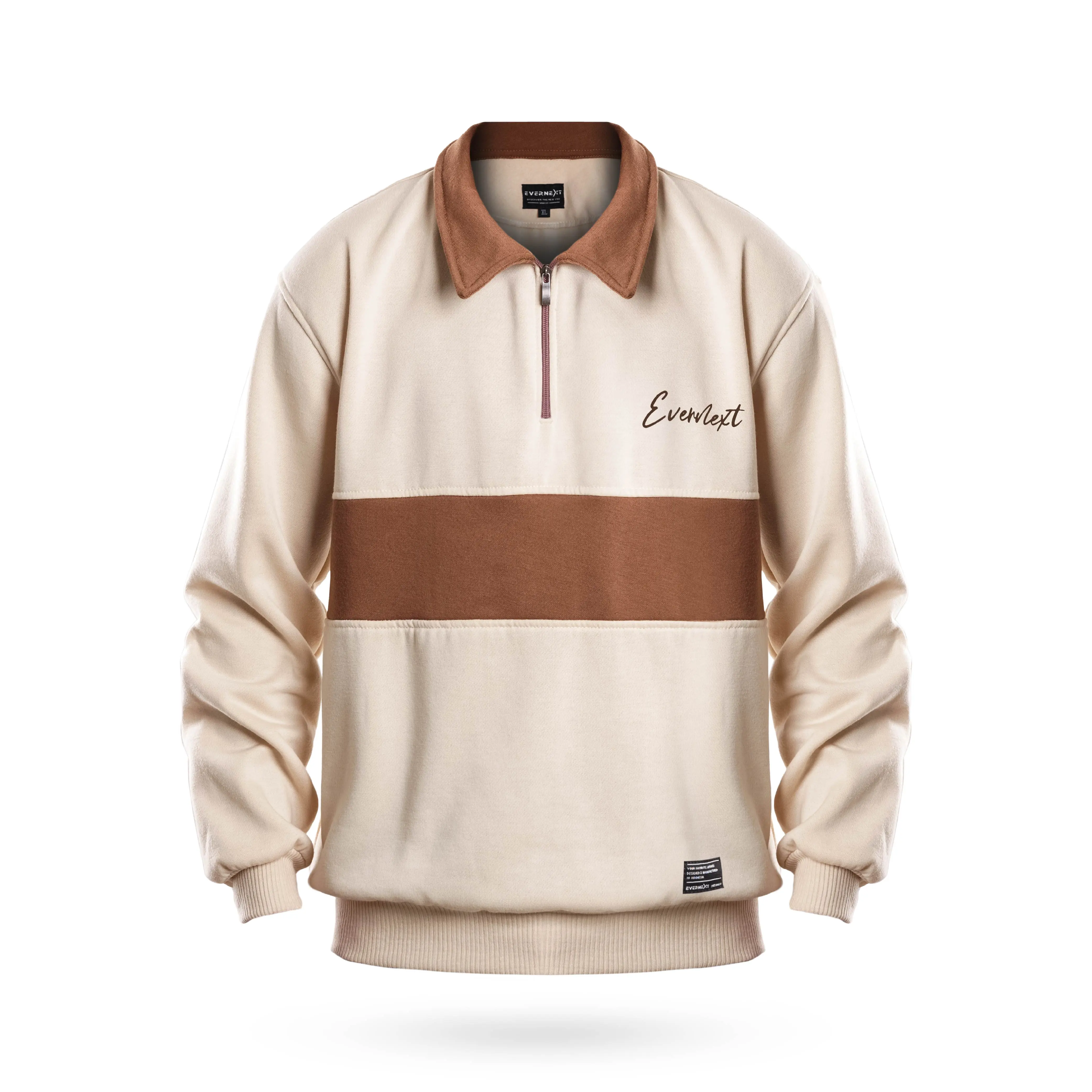 Evernext Apparel - Sweater Vintage Oddy Unisex Kombinasi Jaket Cardigan Sweatshirt Distro Pria  Casual Crewneck Polos Pria Wanita