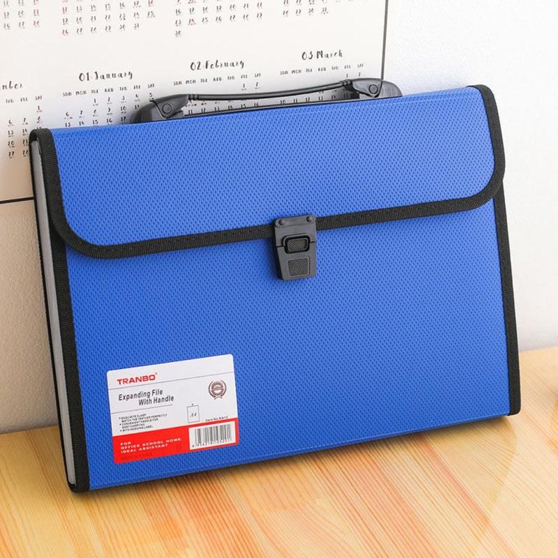 Tệp Mở Rộng, Kích Thước A4, Tài Liệu Accordion, Chất Liệu PP, Dung Lượng Lớn, Giá Đỡ Túi Đàn Organ, 13 Túi, Lưu Trữ Tài Liệu Giấy, Mới 4