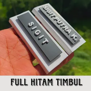 Nametag Timbul | Papan Nama TIMBUL Mewah