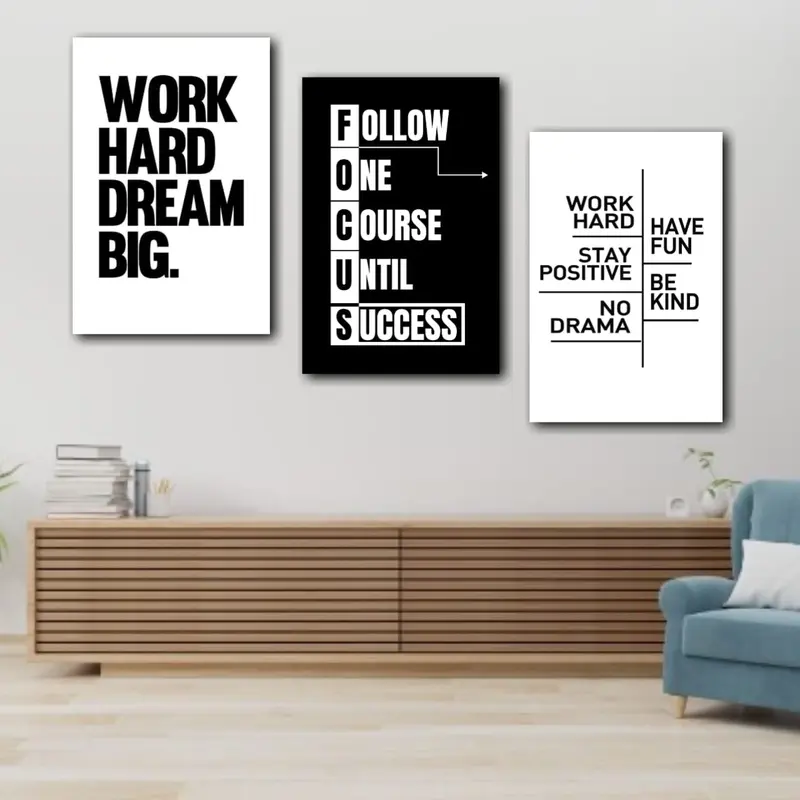 Hiasan Dinding quotes motivasi pajangan kantor dan rumah -dekorasi poster keren 0