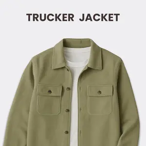 BROGUY Jaket Trucker Pria Casual Outfit Distro