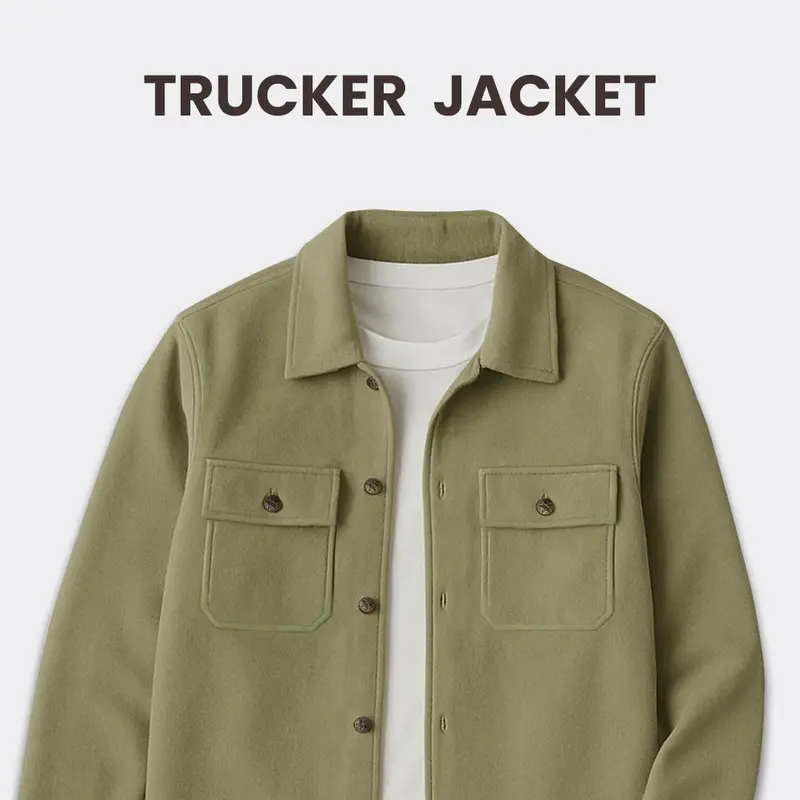 BROGUY Jaket Trucker Pria Casual Outfit Distro