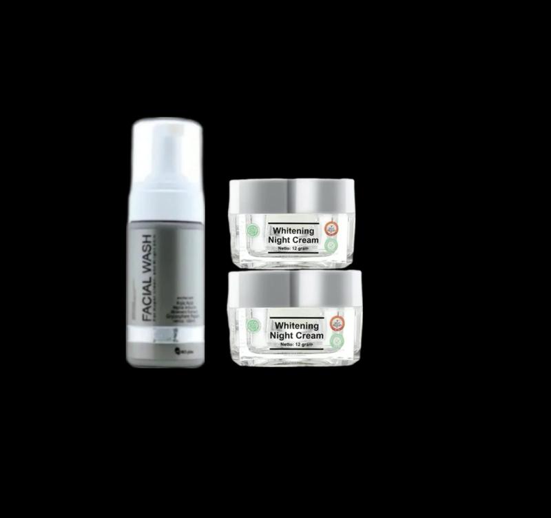 ALL  NIGHT  CREAM  MS  GLOW Mencerahkan Memutihkan Mengencangkan Wajah 8