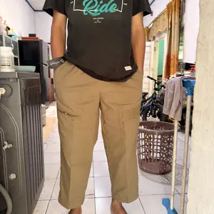 AL-HAYAT Celana Sirwal Panjang Pria Muslim Dewasa PJG Bahan Baby Canvas Dengan 1 Saku Belakang & 4 Saku Depan Cocok untuk Formal Casual atau Santai