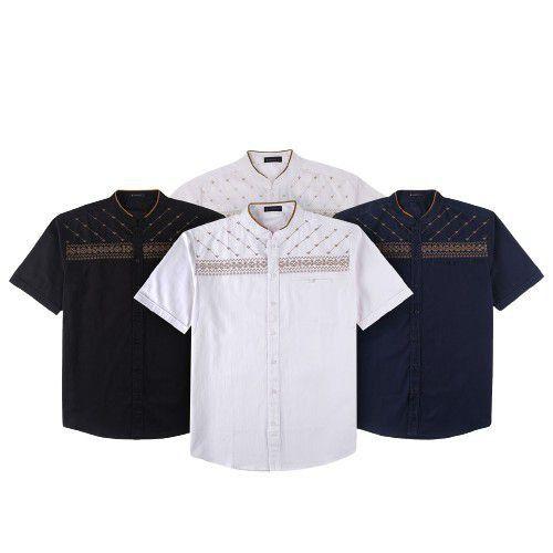 Product Introduction of Baju Koko Lengan Pendek Pria Bordir Motif Jasuke terbaru Katun 2