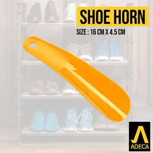 Ikoca Sendok Sepatu Premium  Shoe Horn Plastik 16 cm Aksesoris ADECA 103
