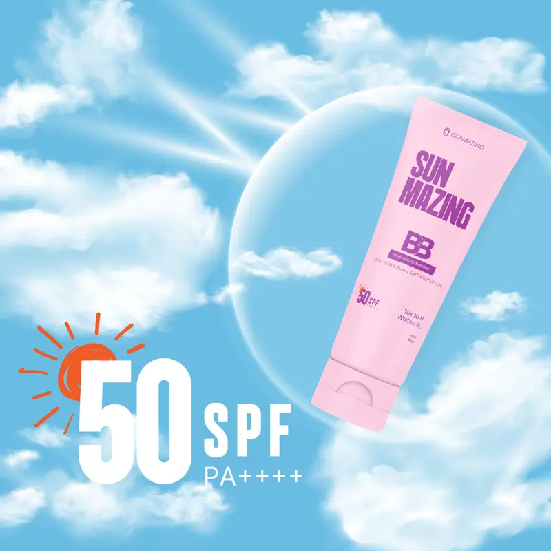 GLAMAZING Sunscreen SPF 50 - Sunmazing Brightening Booster 50g Normal Oily Dry skin 2