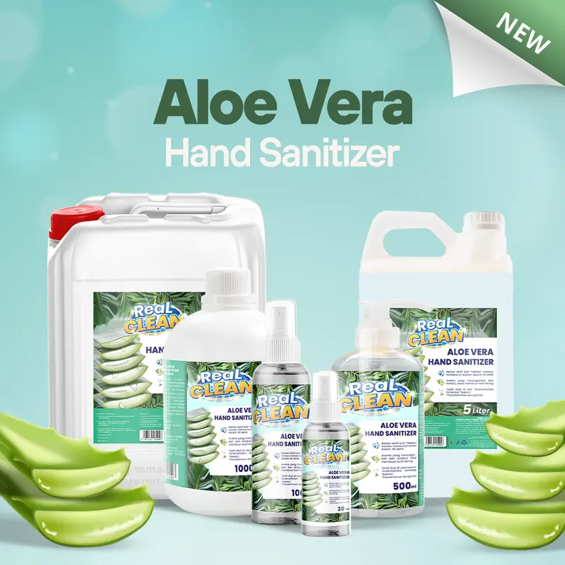 Real Clean Hand Sanitizer Cair 30 ML Liquid Sanitizer - Hand Sanitizer Spray Sanitizer Antiseptic Tangan 5