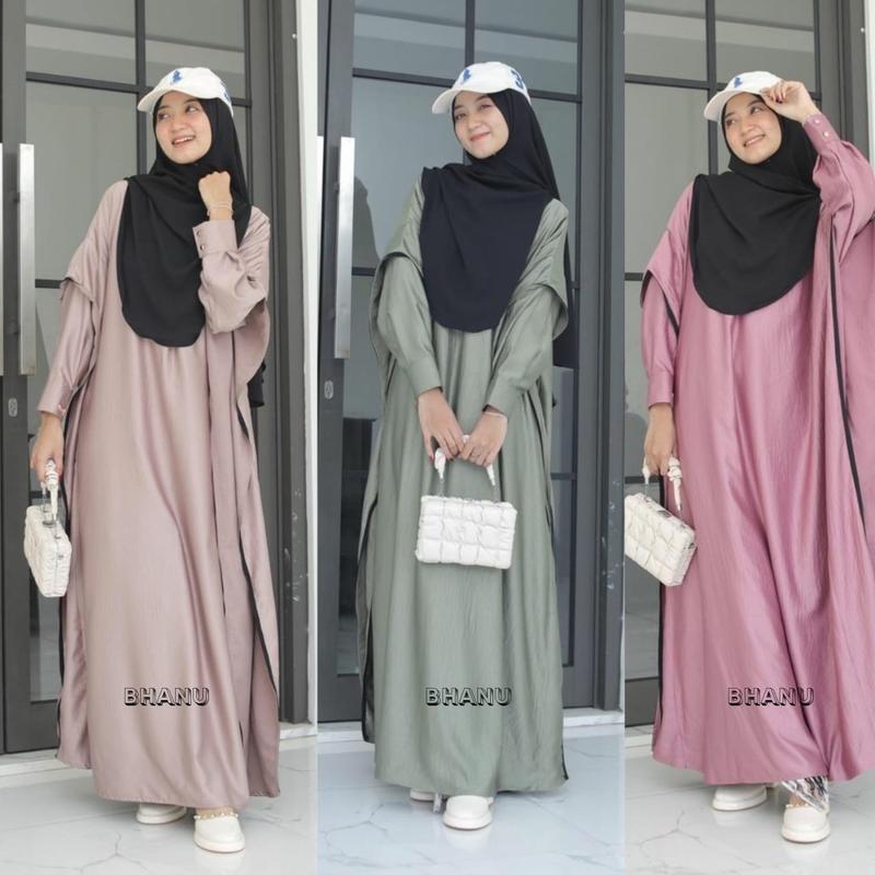 BHANU-Kaftan Premium Kaftan Laila batwing Muslimah Busui Gamis_Dree_Abaya By Bhanu.excellent 0