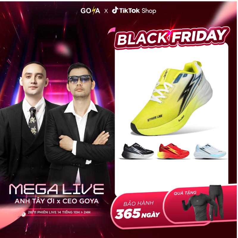   ATO  Giày Thể Thao Chạy Bộ Goya Strides 3 Năm 2025 - Công Nghệ X2 Strides Max Giúp Đệm Êm Thoáng Khí Bứt Phá Trên Mọi Khung Đường Hoàn Hảo Cho Nam Nữ Đi Bộ Sneaker Tập Chạy Bộ Tập Thể Dục 
