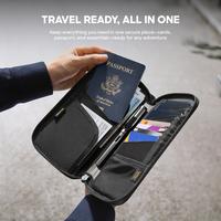 Gambar tomtoc T03 Navigator Passport Holder with RFID Blocking Travel Wallet Portable Bag Passport Beg - Tas Organizer - Black dari tomtoc IDN Kab. Bekasi 2 Tokopedia