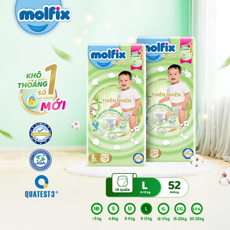  Combo 2 Tã Quần Molfix Super Jumbo  Không mix size  Cho Bé  Bao bì thay đổi theo từng đợt nhập hàng  