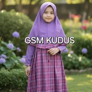 setelan seragam TK dan PAUD muslim variasi rompi tempel
