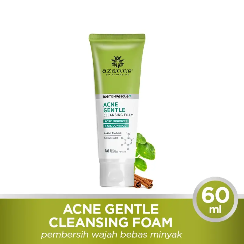 Azarine Acne Gentle Cleansing Foam 60ml - Facial Wajah 4