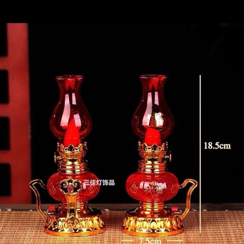 Đèn dầu thờ cúng sài pin( 1 cây - tặng kèm pin)    [Đèn thờ vĩnh cửu]_tiết kiệm điện năng. 6