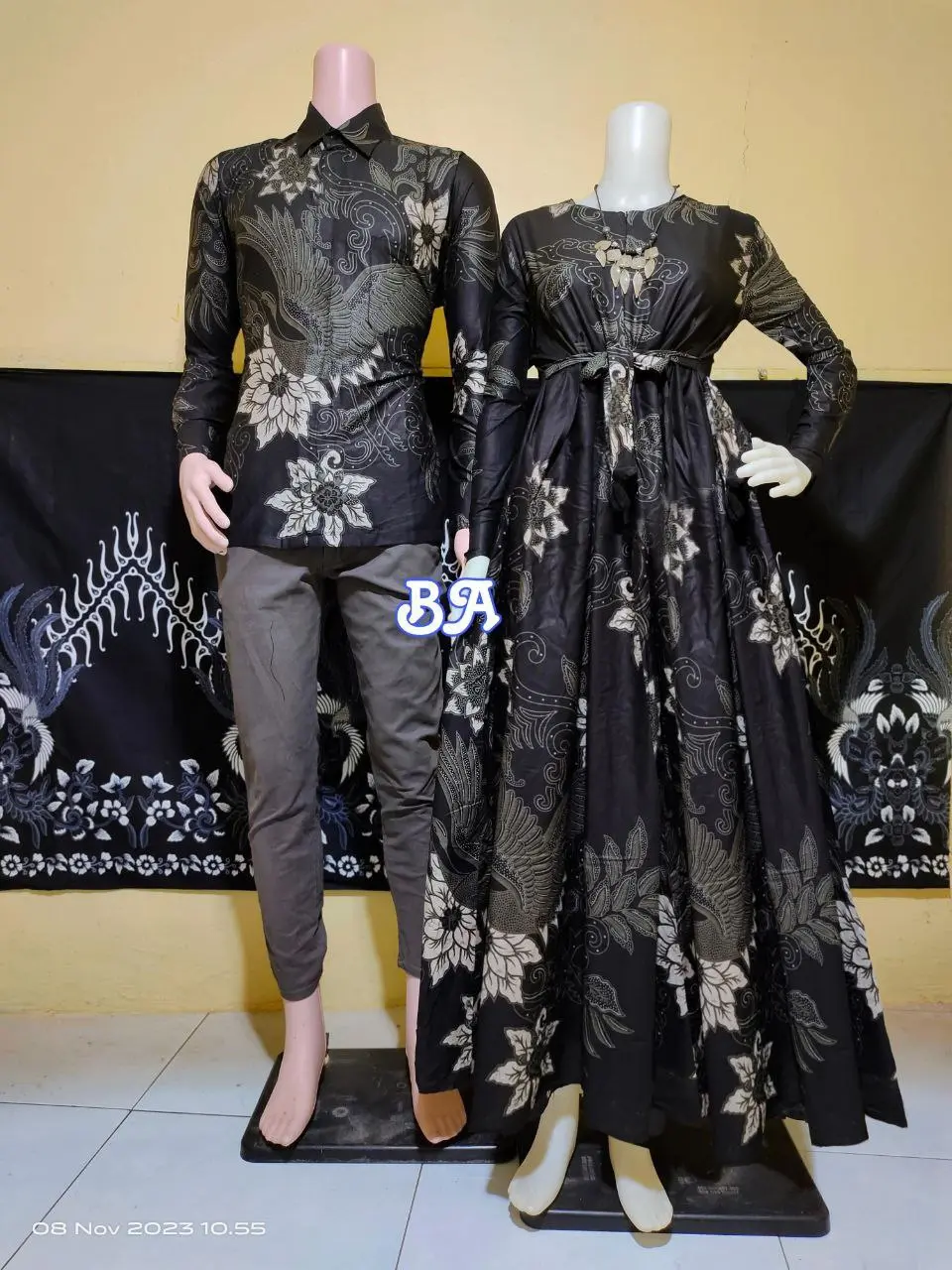 Batik Couple Kemeja Batik Gamis Batik Modern katun muslim Baju Wanita Pasangan Dress Motif Sarimbit Kondangan Keluarga Ibu Lebaran