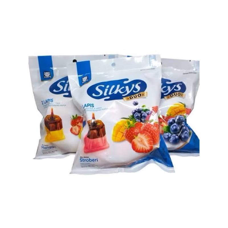 ￼SNACK VIRAL SILKYS PUDING DUO JELI RASA STROBERI BLUEBERRY [ 1 BUNGKUS ISI 10 PCS @26G] | SILKYS JELI RASA ANEKA BUAH DENGAN RASA GULA AREN 4