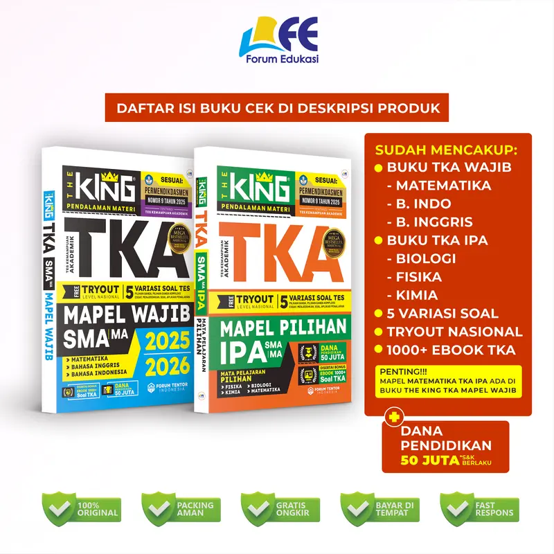 [NEW RELEASE] BUKU THE KING TKA SMA/MA (MAPEL WAJIB - IPA - IPS) 1