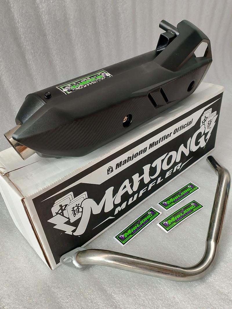 Product Introduction of Knalpot CMS Suara Ngebas Gerung Adem Full System Original Mahjong Muffler untuk Motor Beat Scoopy Vario Mio Nmax Aerox PCX dll - Motorcycle, Foto 45