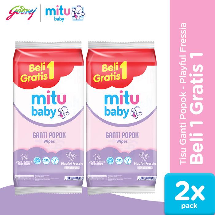 Gambar Mitu Baby Tisu Basah Bayi Ganti Popok Ungu - BUY 2 GET 2 FREE dari godrejindonesia Kota Administrasi Jakarta Barat Tokopedia