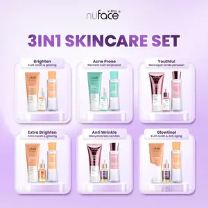 [FYC] [3IN1/5IN1/6IN1] Nuface Skincare Set Brightening/Acne Prone/Youthful/Triple C Serum/Retinol - Set Perawatan Wajah Facial Membersihkan Kulit Secara Menyeluruh Mencerahkan Wajah Serta Menutrisi Kulit Kering Kusam Berjerawat Berminyak Aging& Flek Hitam