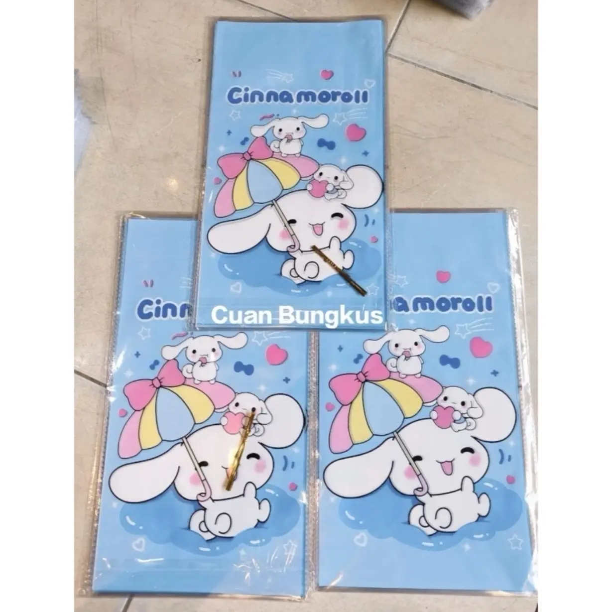 Plastik ulang tahun isi 10pcs / OPP party bag Cinamorol/ plastik bingkisan ulang tahun karakter Ulang tahun Snack