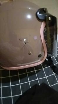 Product Review of helm bogo solid hijab list pink warna polos pelingdung kepala saat berkendara motorcycle SNI ukuran universal (menyesuaian M,L,XL) cargloss keren from D**e A**i 0
