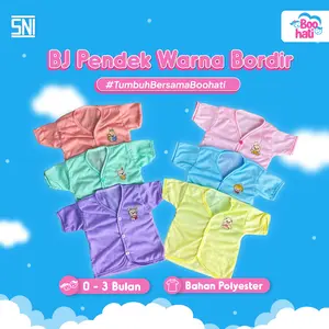 Boohati - Baju dan Celana Pendek 0–3 Bulan | Pakaian Bayi untuk Newborn 2 pcs | Bahan Poly Katun Premiun