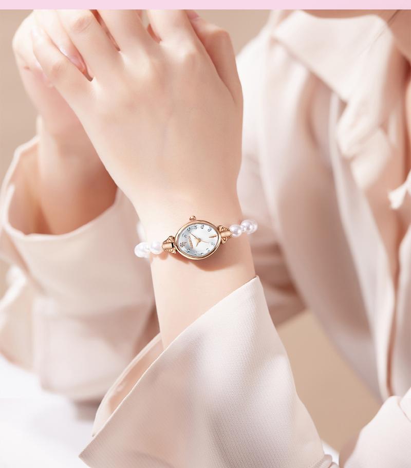 Product Introduction of REBIRTH Jam Tangan Wanita Gelang Anti Air Original Korea Elgant Model Tali Mutiara Jam Tangan Cewek   REL0136 15