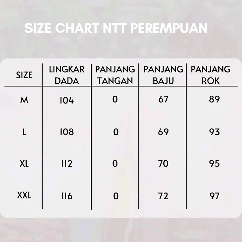 Baju Adat NTT Dewasa Satuan Pria Wanita - Satin Halus 3