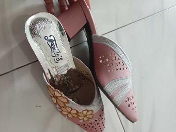 Product Review of Sandal Hak DMN-04 Wanita Simpel dan Elegan Ukuran 37-42 - Heels High Karet Pesta Shoes Sendal Kaca from a**1 2