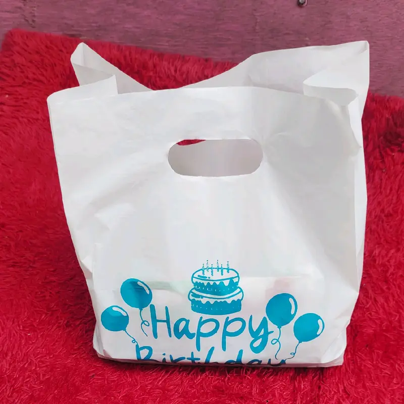 Kantong Plastik Ulang Tahun Isi 50pcs Nasi Box, Kantong Plastik Happy Birthday, Kantong Snack Ultah, Plastik Snack 7