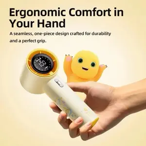 kipas Angin Portable Goojodoq  GFS001 turbo 100 Gear Wind hight-speed kipas angin Digital Display kipas tangan