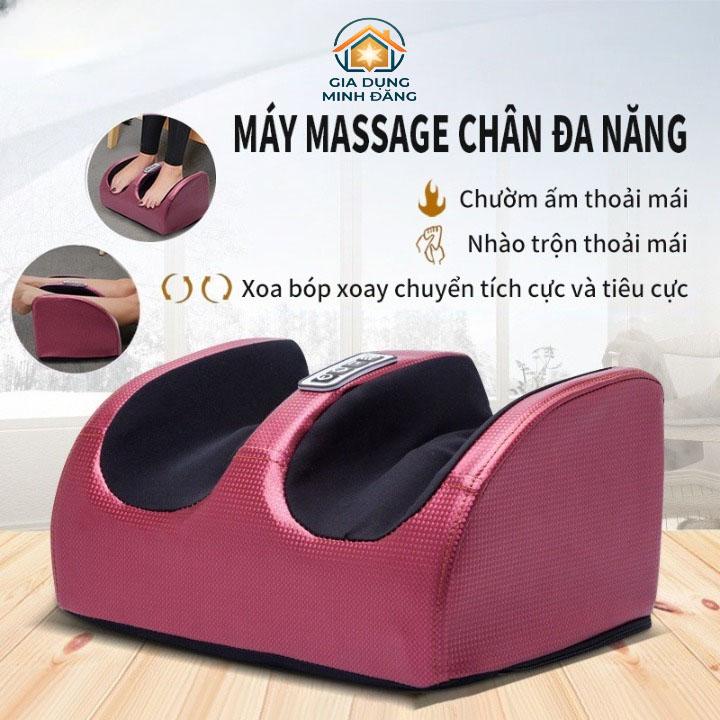 Máy massage lòng bàn chân, bắp chân, mát xa bi xoay 360 độ và nhiệt hồng ngoại