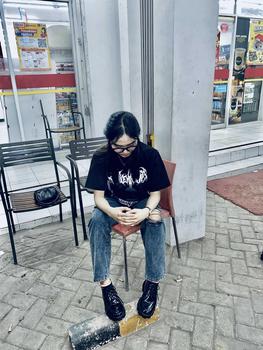 Product Review of Lovely Sepatu Sekolah Docmart Wanita Loafers Hitam Terbaru 2024 Fashion Korean Style Premium Import Quality R-15 Bisa COD Karet Shoes Kerja Hitam Kasual from i**_ 0