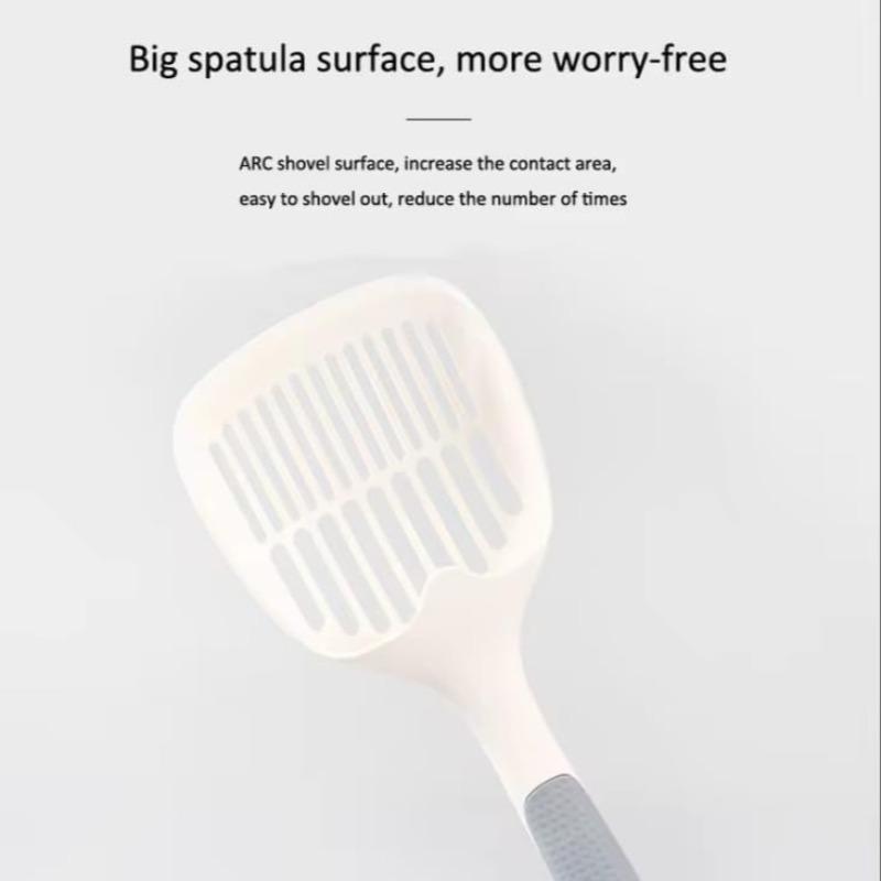 Product Introduction of Long Handle Cat Litter Scoop, Plastic Cat Litter Shovel with Fine Holes, Pet Litter Cleaning Tool, Pet Supplies for All Types Of Cat Litter 3