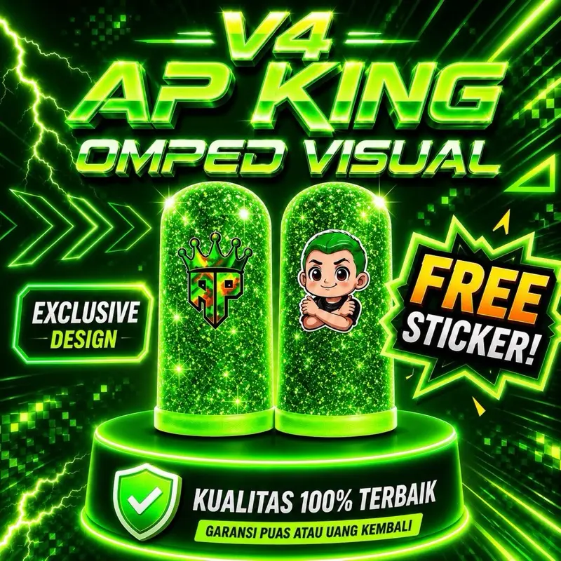Sarung Jempol ApKing X Omped Visual Free Stiker Dan Free Sensivity Super Responsif