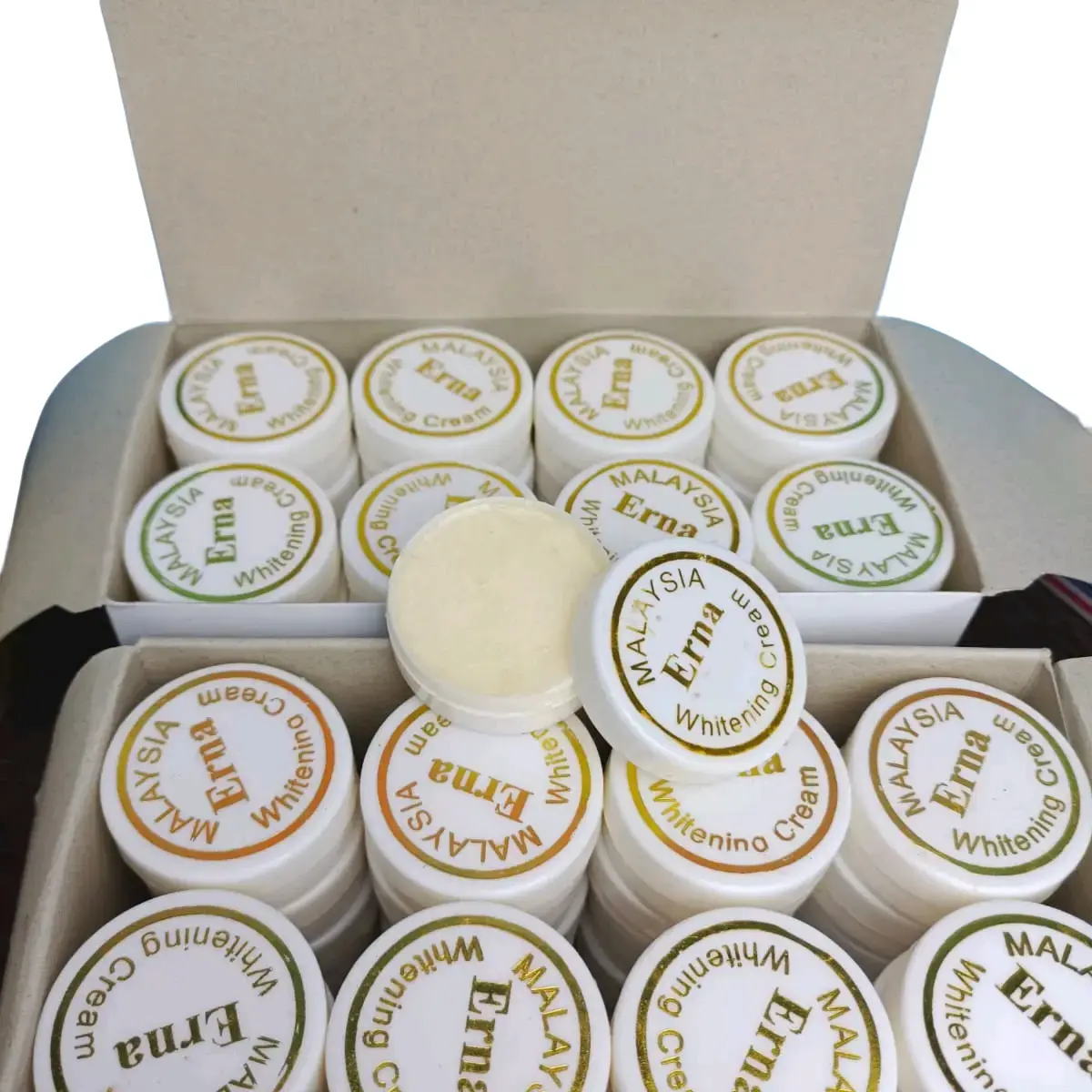 Seri 32pcs Cream Erna Malaysia whitening 1 box Mencerahkan