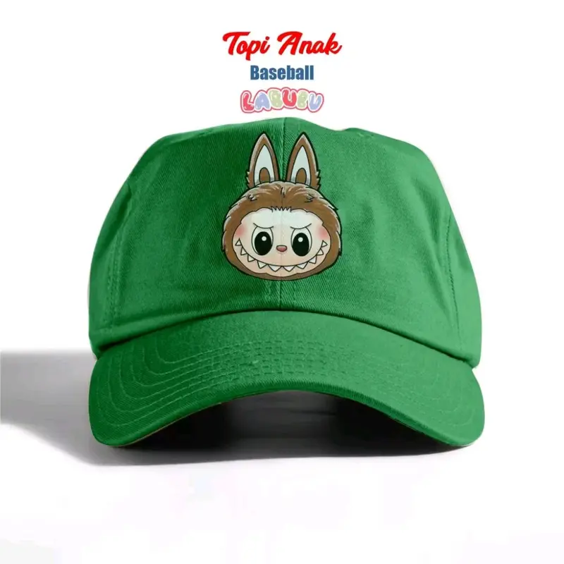 Topi Baseball Anak Gambar Labubu. Topi Labubu Viral Untuk Anak Laki Laki Perempuan Fashion 6