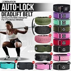 CoreNation Auto Lock Nylon Lifting Belt | Sabuk Gym Belt I Ikat Pinggang Fitness