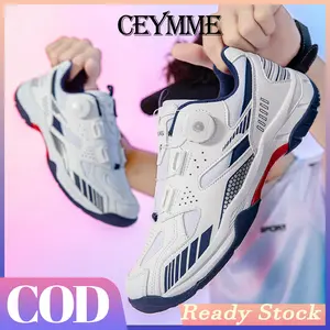 CEYMME#2068[Dalam stok] Sepatu anti slip profesional terbaru dan sepatu badminton tahun 2025 nyaman dan bertahan