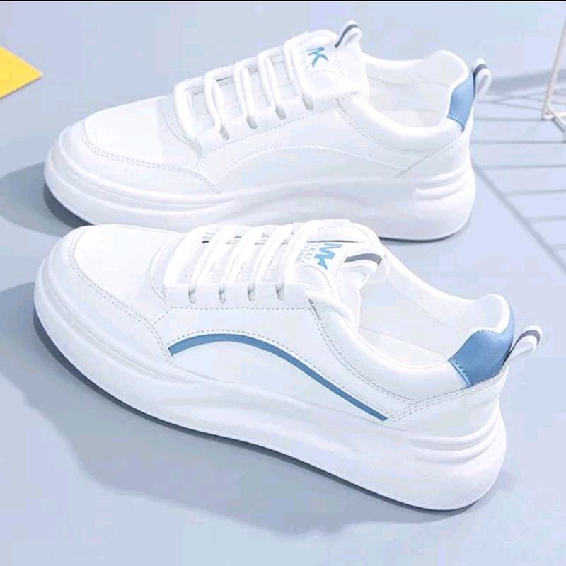 Sepatu Sneakers Wanita Korea - Model MK Pink Biru Coklat, Nyaman & Fashionable Casual Kasual Elegan Shoes 1