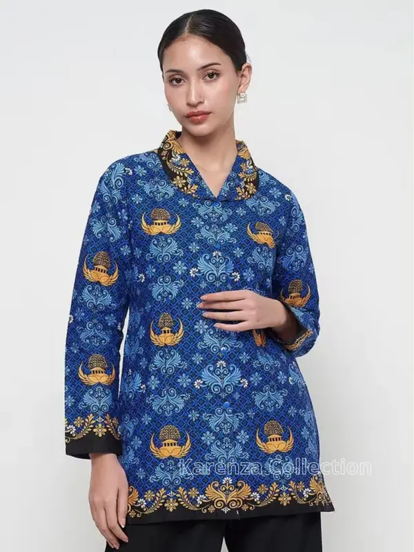 Batik Korpri Lapis Furing / Seragam KorpriI Wanita Terbaru 2023 / Seragam Kerja Batik Wanita Premium // Batik Guru Katun C40s Jumbo batikpns 0