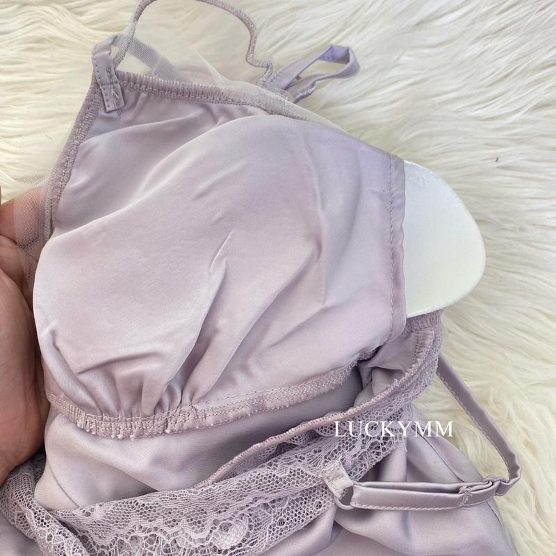 Product Introduction of Luckymm Sleepwear Dress Satin Kupu-kupu Baju Tidur Gaun Malam Wanita 458 9
