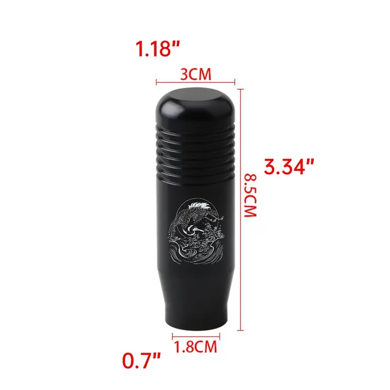 Núm Chuyển Số Đầu Bánh Răng Phong Cách Nhật Bản JDM 8.5 CM, Thanh Truyền Động Thủ Công, Xe Đua Thông Dụng, Tay Cầm Hợp Kim Nhôm, Cần Số Mở Rộng, Phụ Kiện Xe Hơi 6